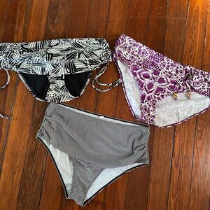 Jaclyn Smith 3 Pairs Swimsuit bottoms Size 18